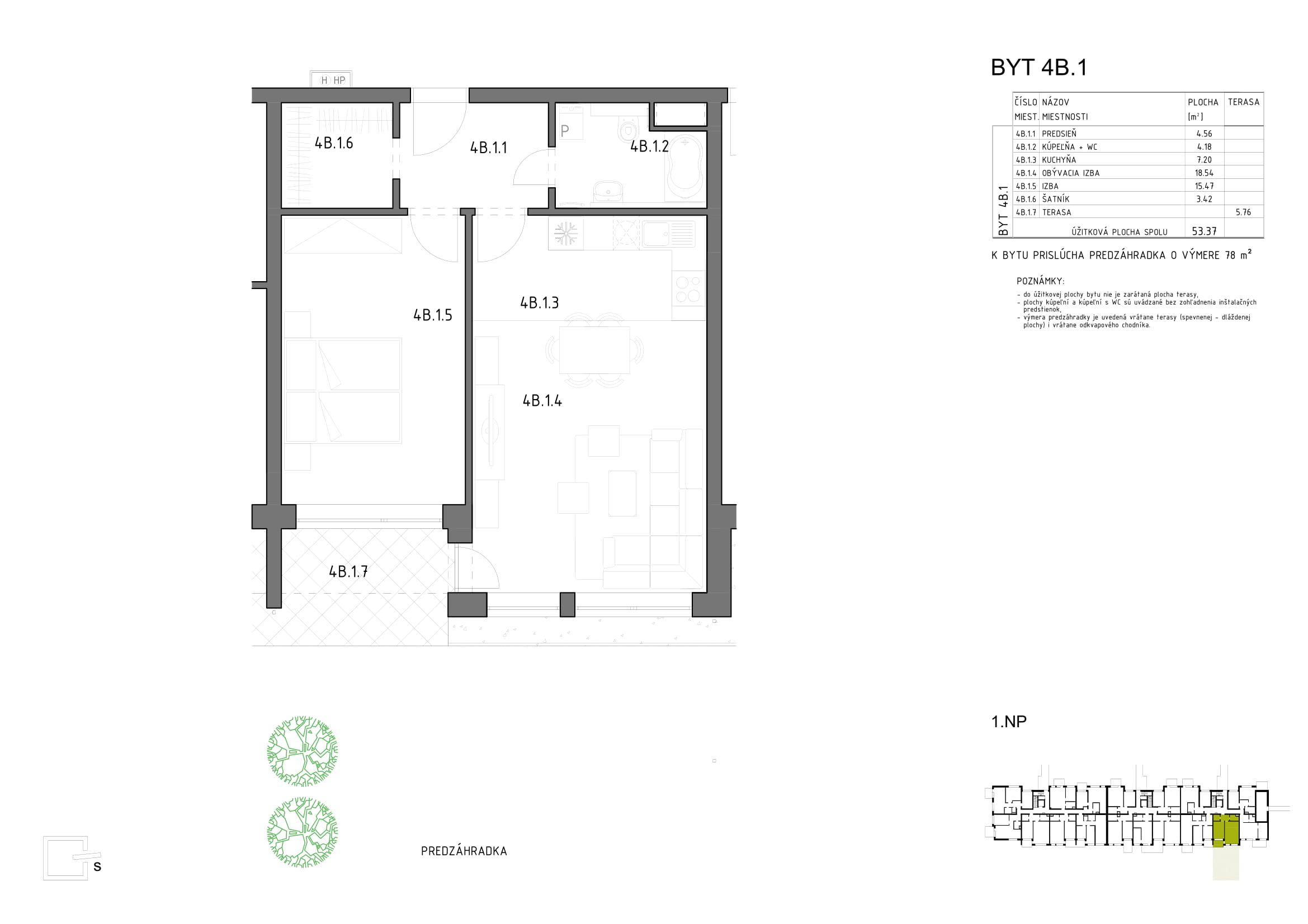 Novostavba Anna Park - Bytový Dom Hron 73 - 1.poschodie